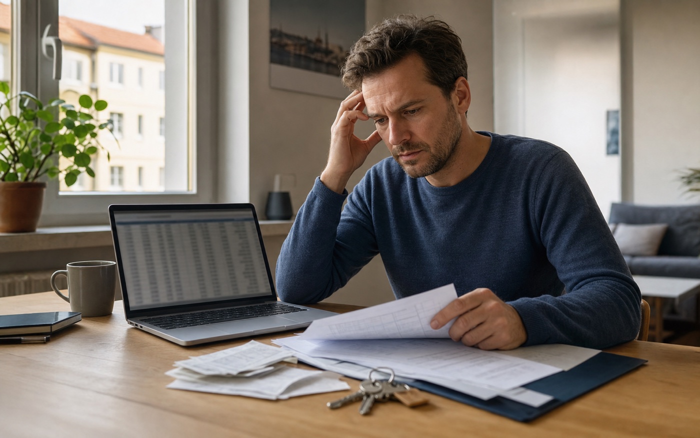 Privater Vermieter verliert zwischen Excel-Tabelle, Rechnungen und Unterlagen den Überblick